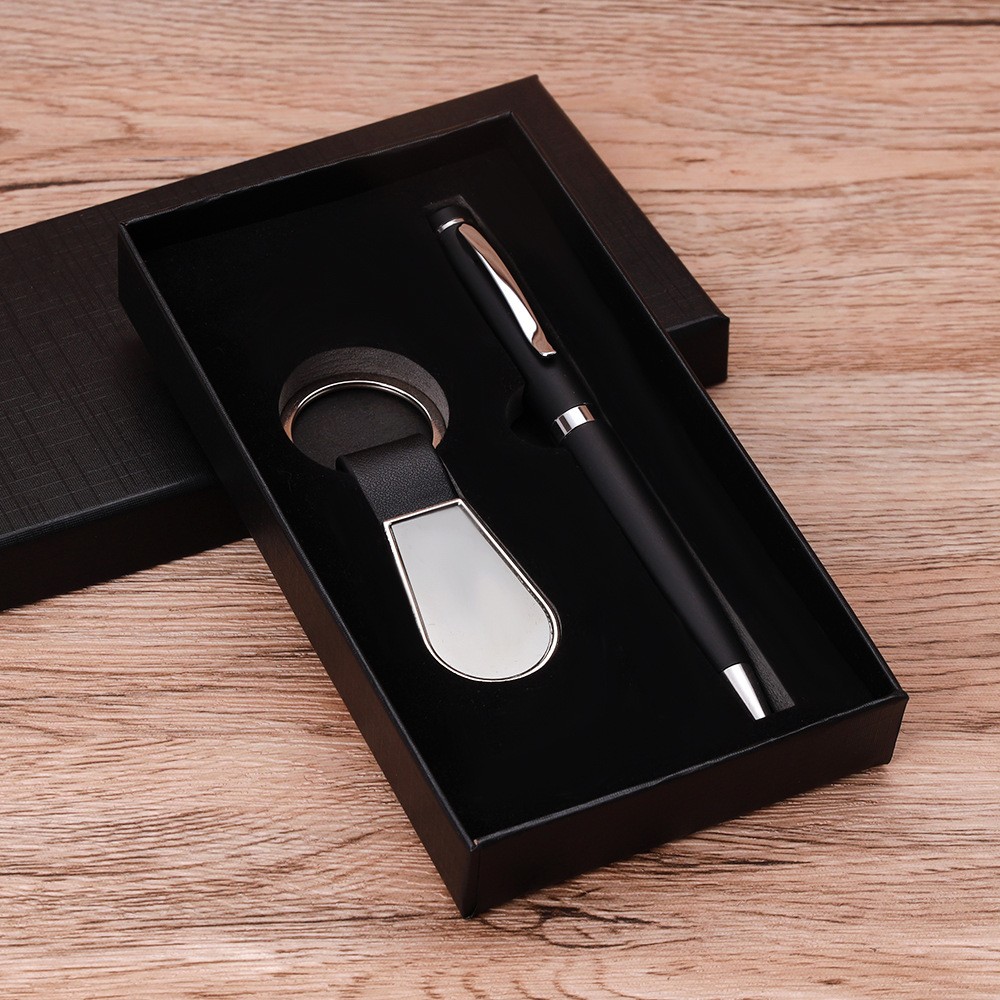 Customized Metal Pen and Keychain Gift Set M-GS214A